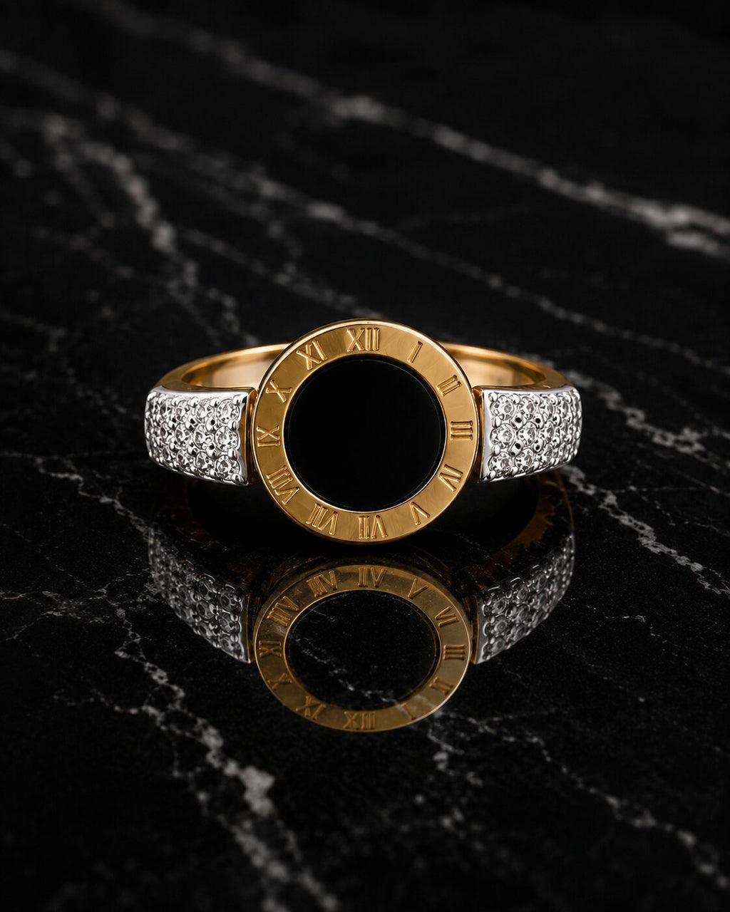 Roma Noir Statement Ring