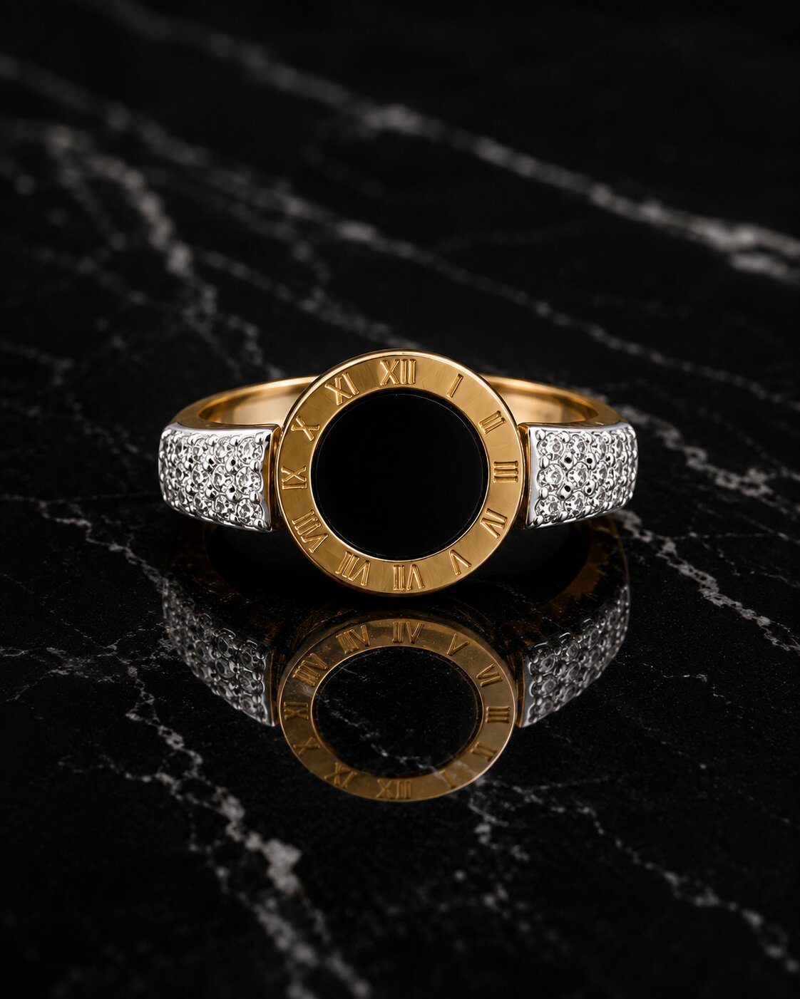 Roma Noir Statement Ring