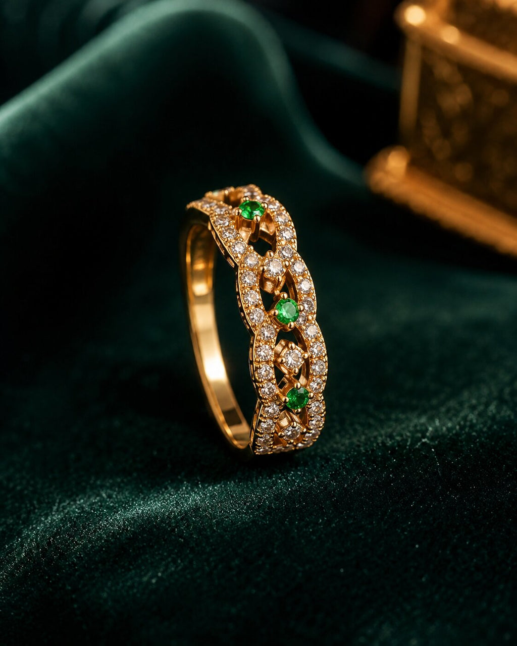 Emerald Lace Ring