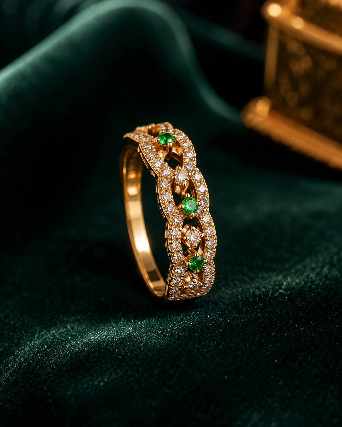 Emerald Lace Ring