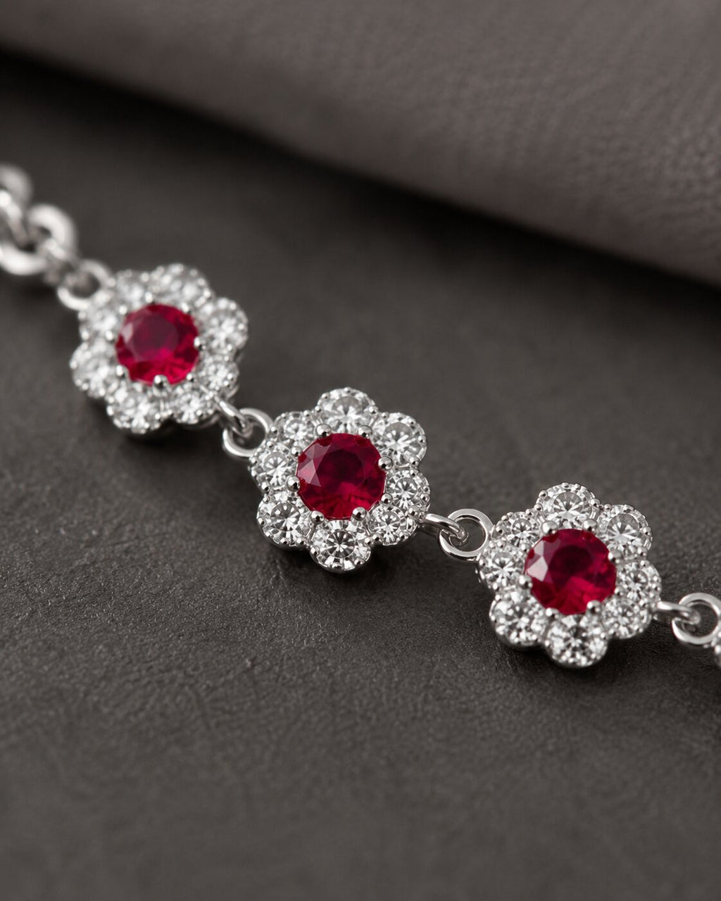 Crimson Bloom Bracelet