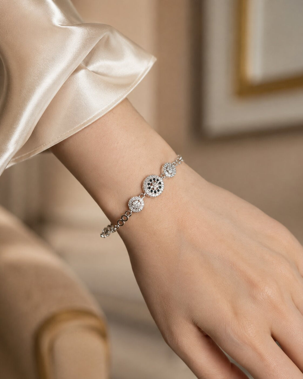 Midnight Halo Elegance Bracelet