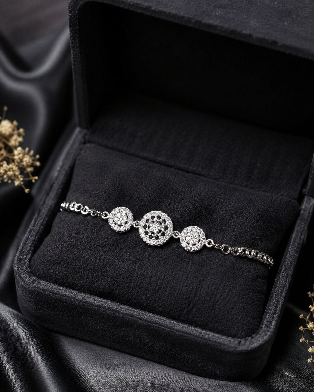 Midnight Halo Elegance Bracelet