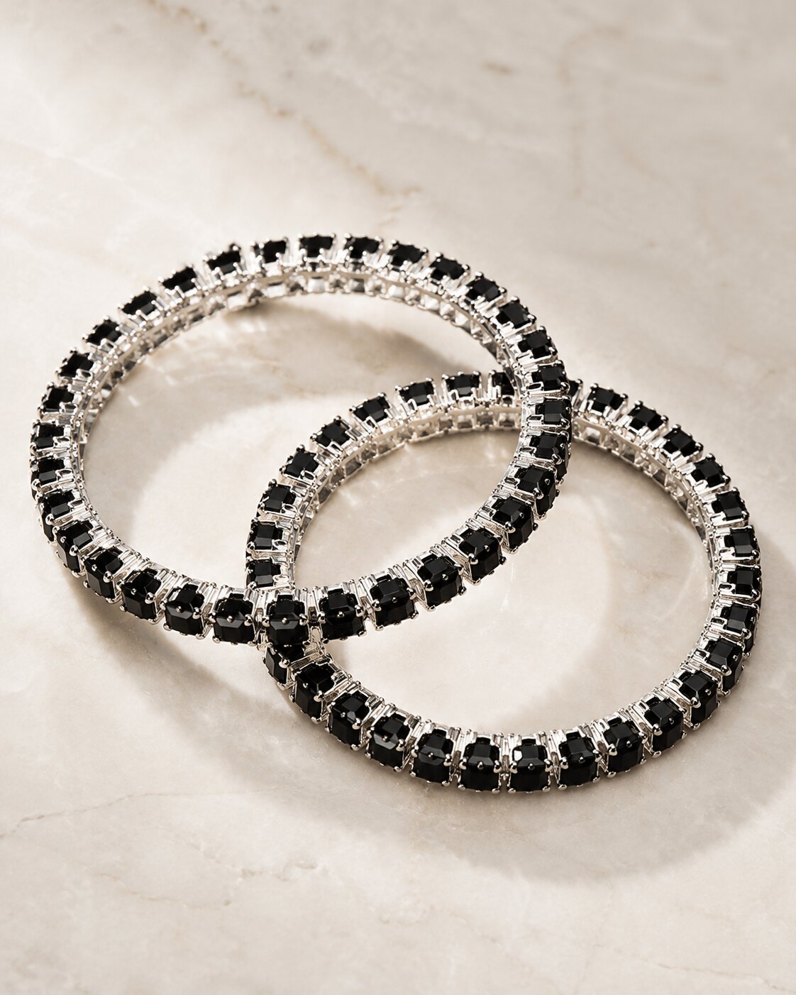 Midnight Royale Twin Bangle Set