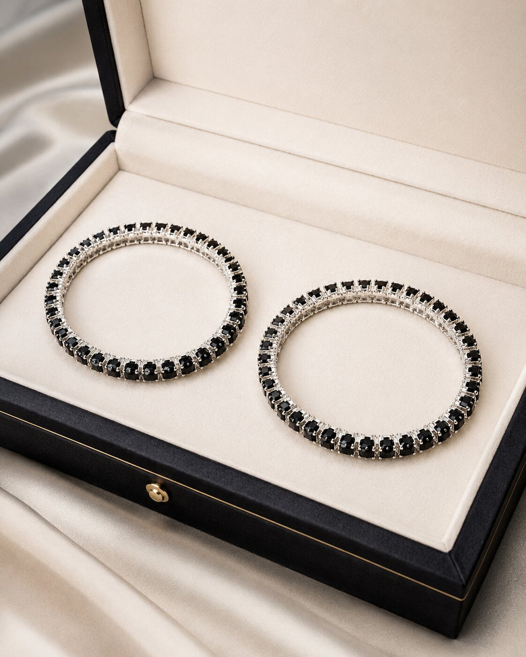 Midnight Royale Twin Bangle Set