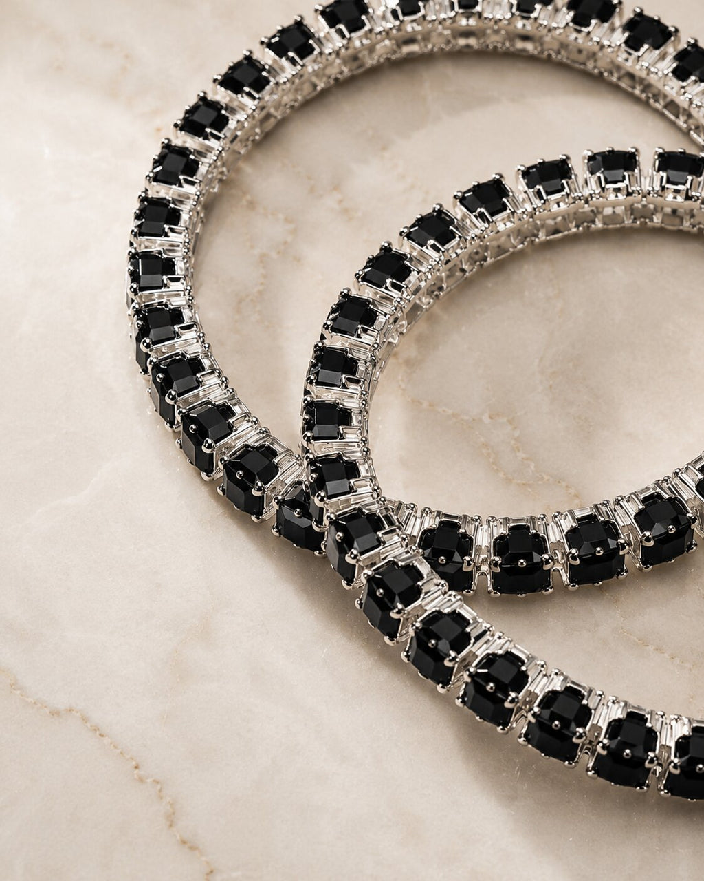 Midnight Royale Twin Bangle Set