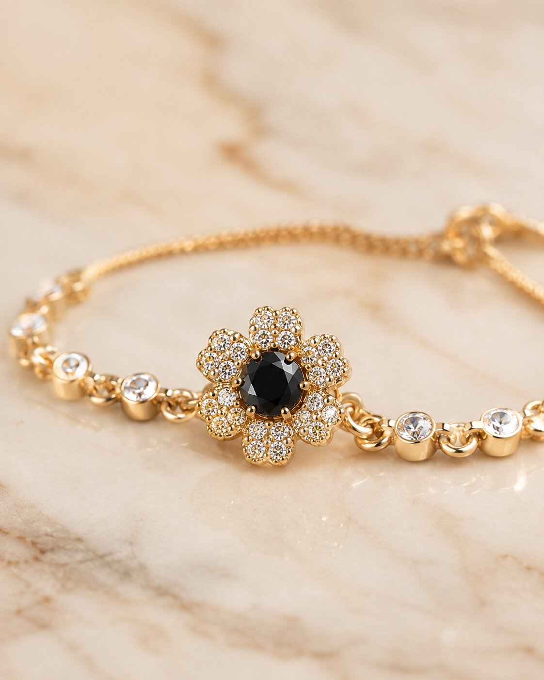 Noir Bloom Radiance Bracelet