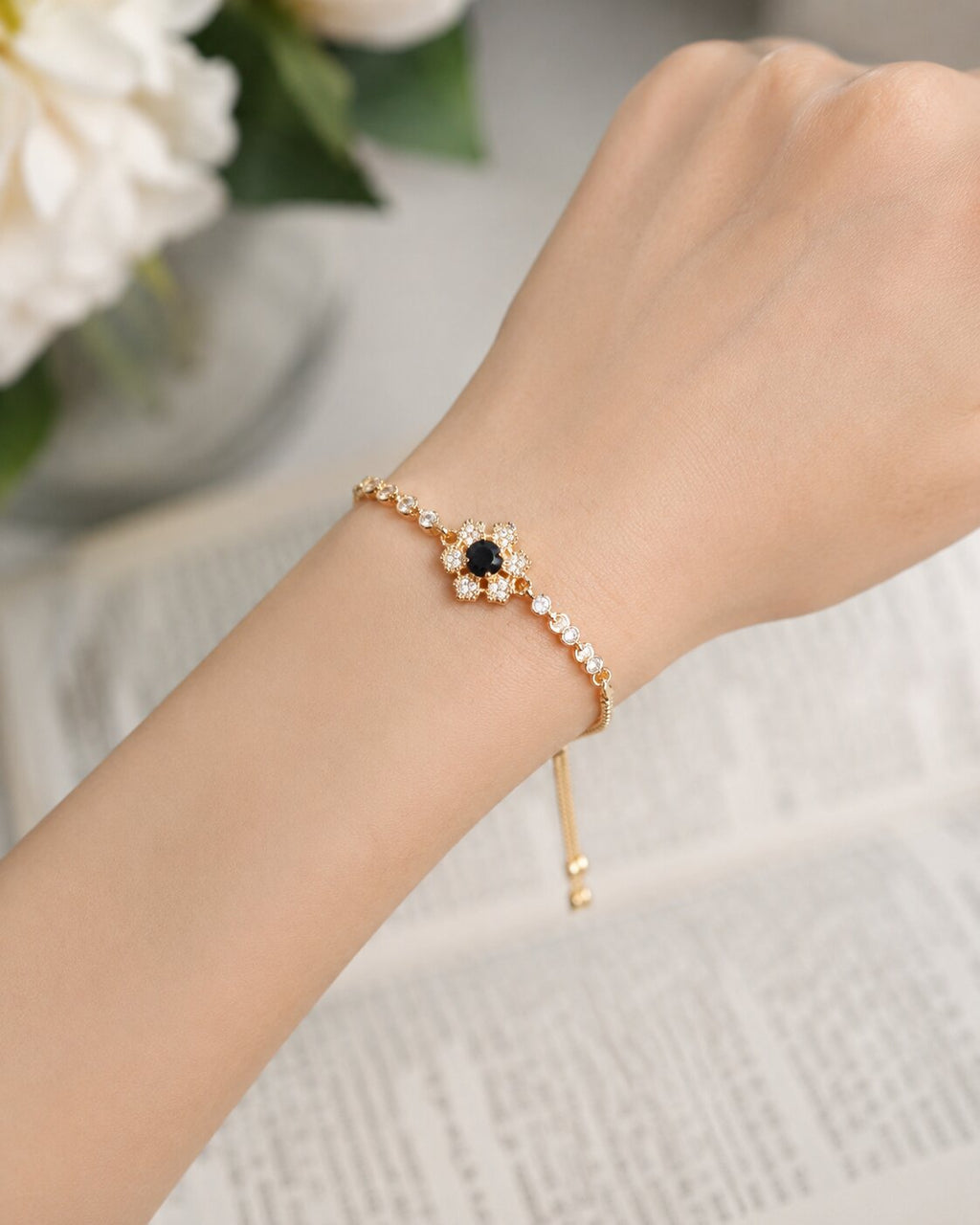 Noir Bloom Radiance Bracelet