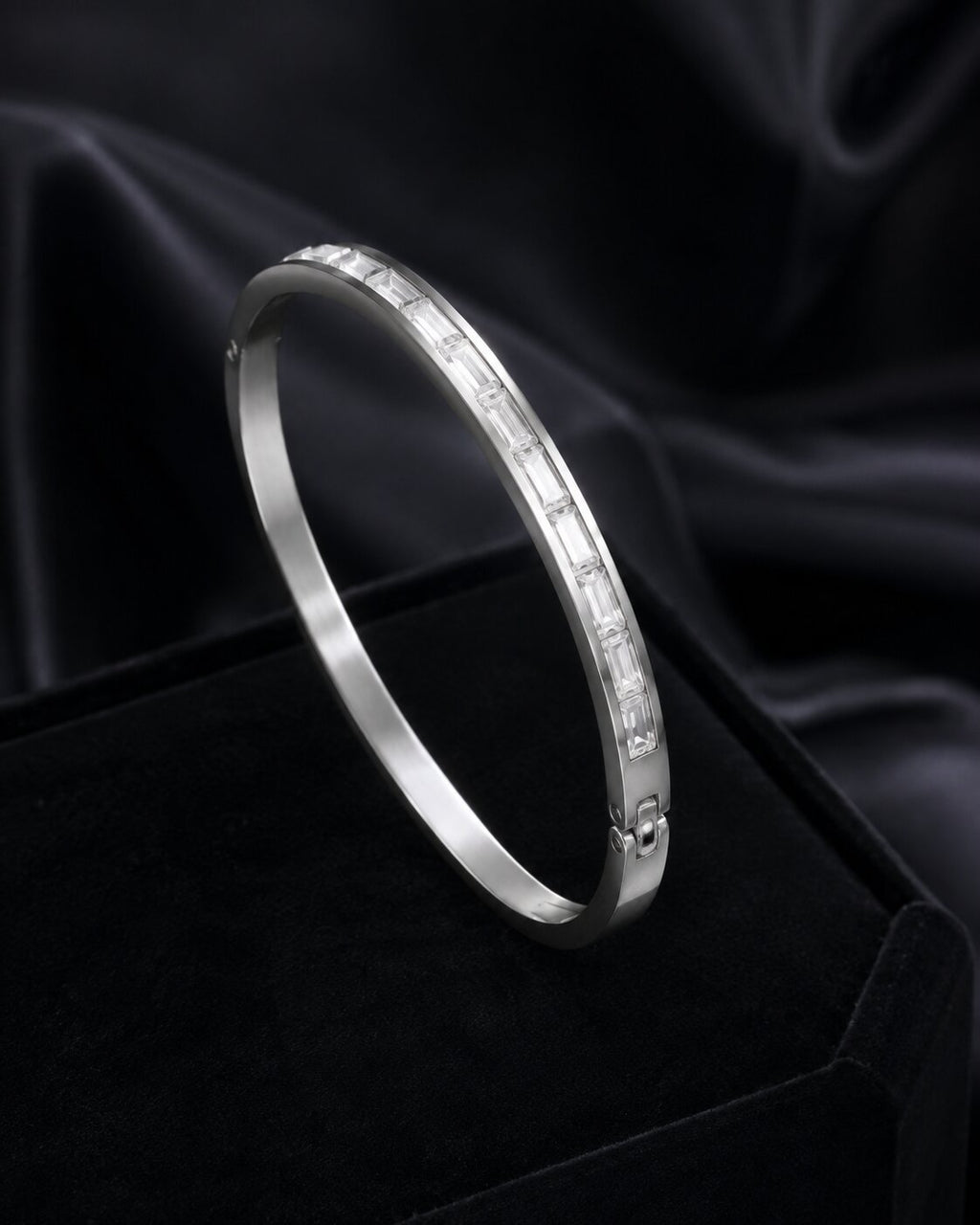 Vellora Ice Prism Baguette Bangle
