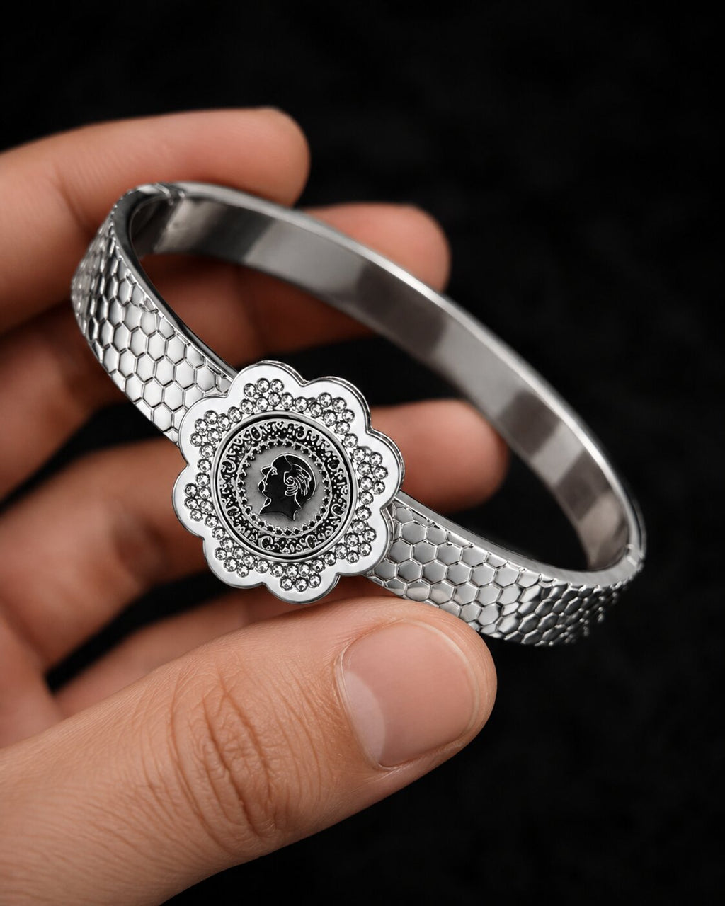 Imperial Halo Medallion Bangle