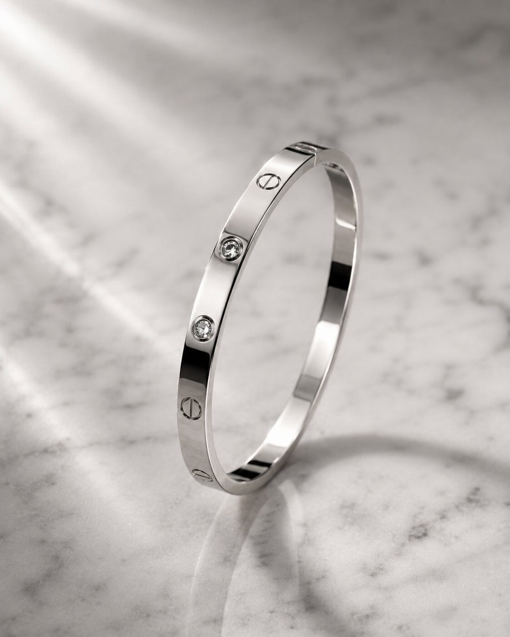 Celeste Lock Crystal Bangle