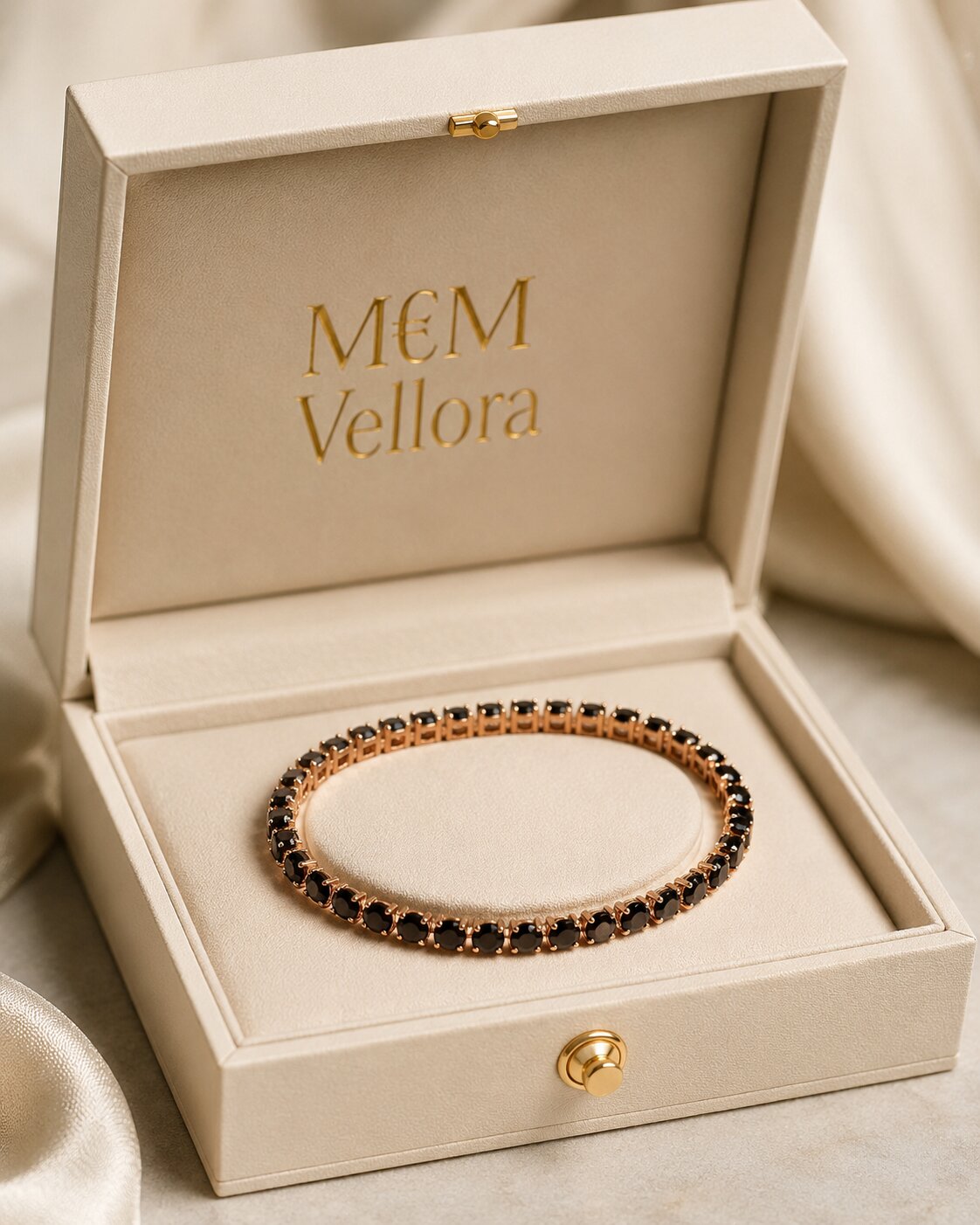 Noir Rosé Eternity Bracelet