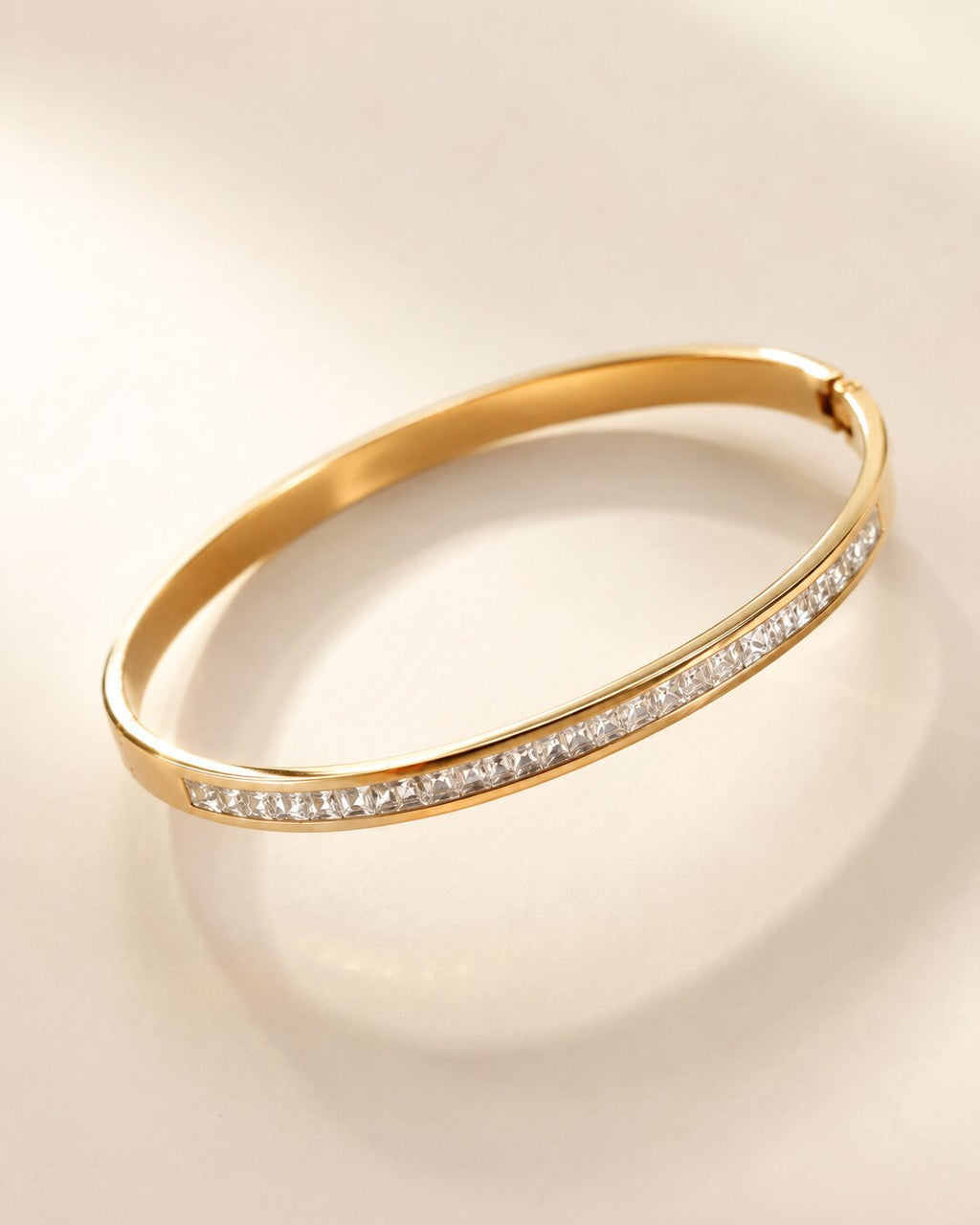 Golden Lumiere Crystal Bangle