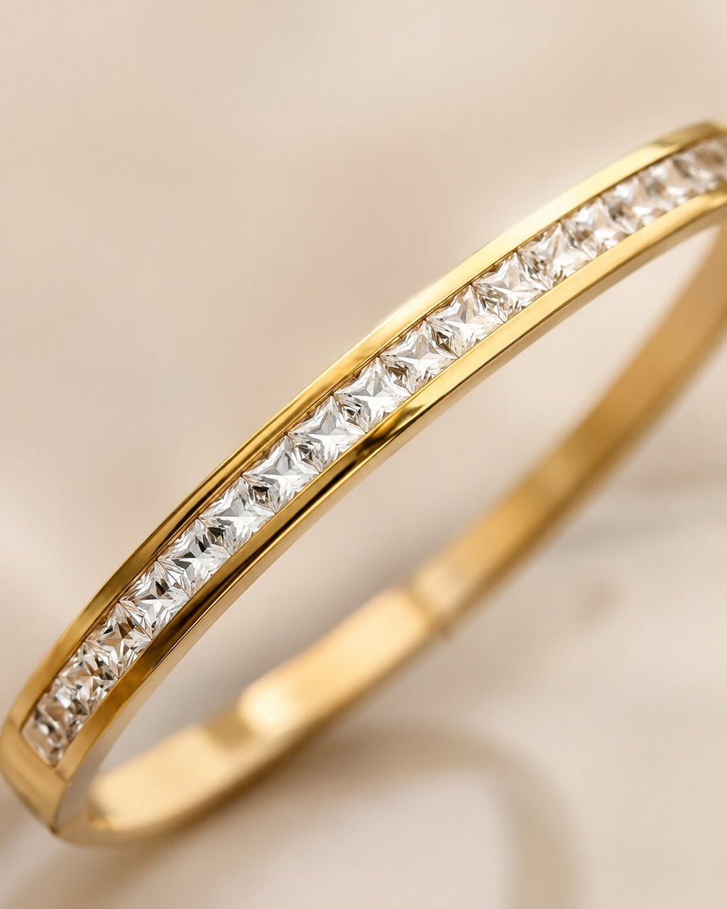 Golden Lumiere Crystal Bangle