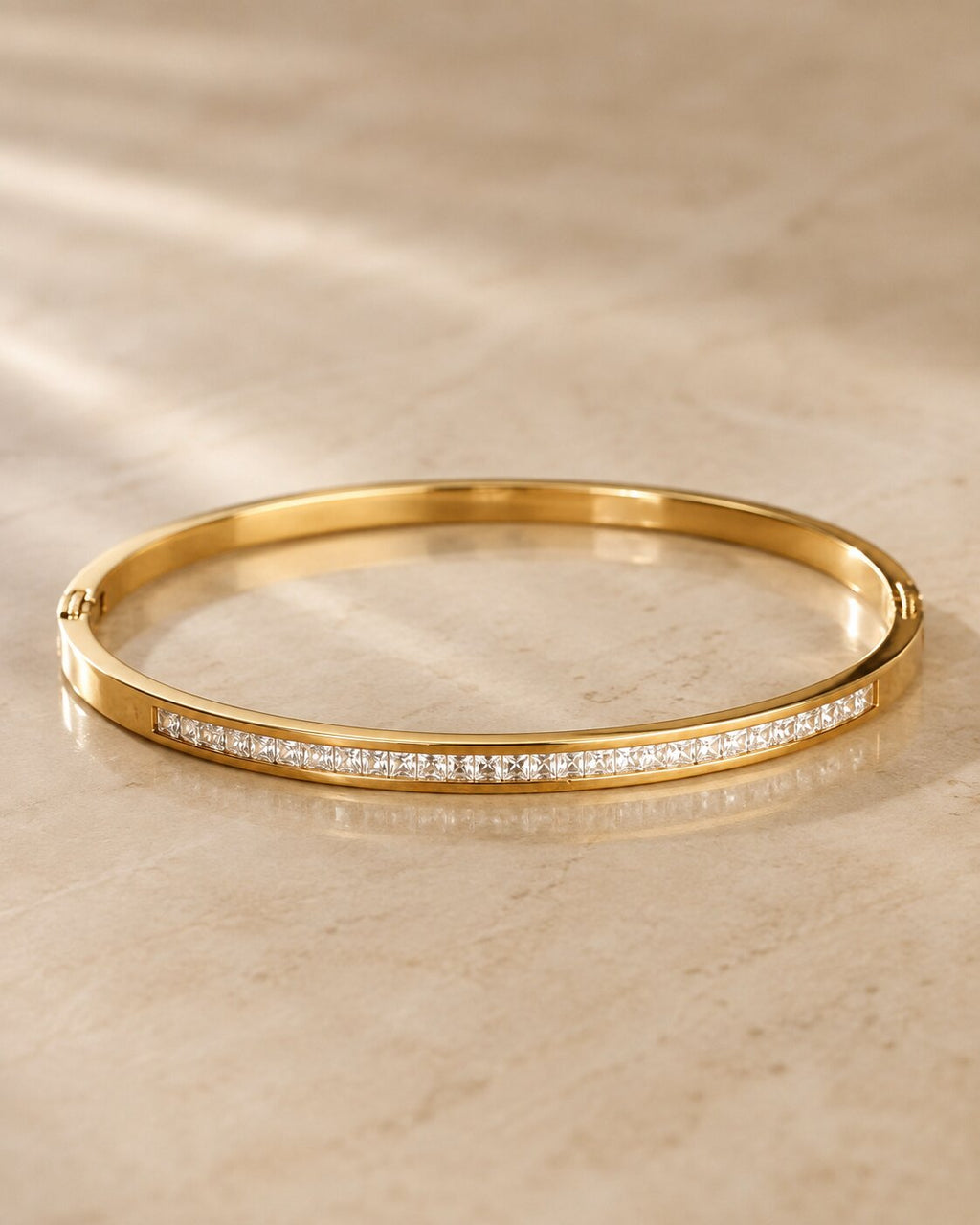 Golden Lumiere Crystal Bangle