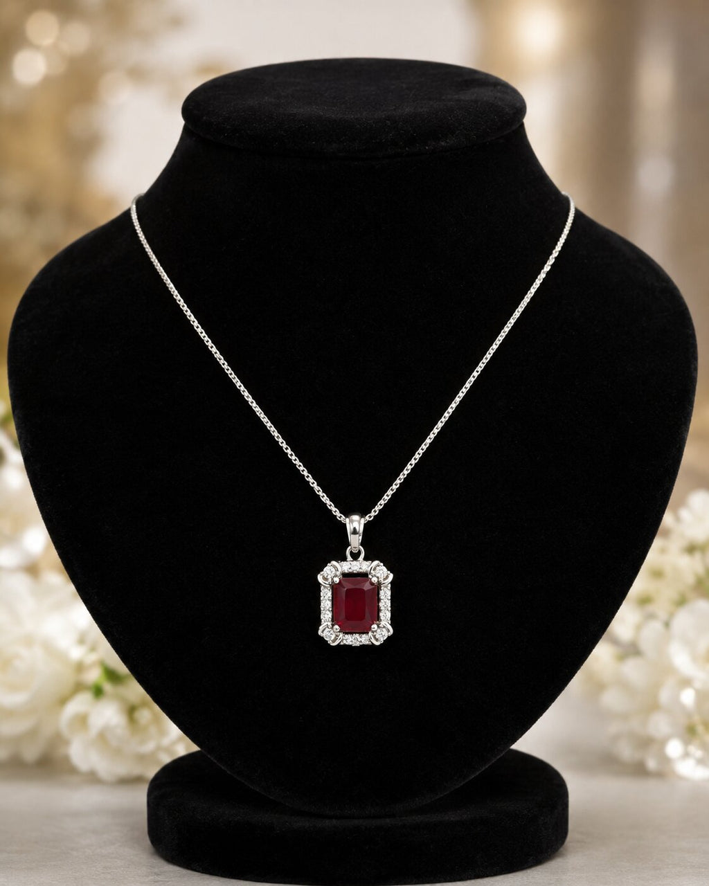 Ruby Éclat Crystal Locket