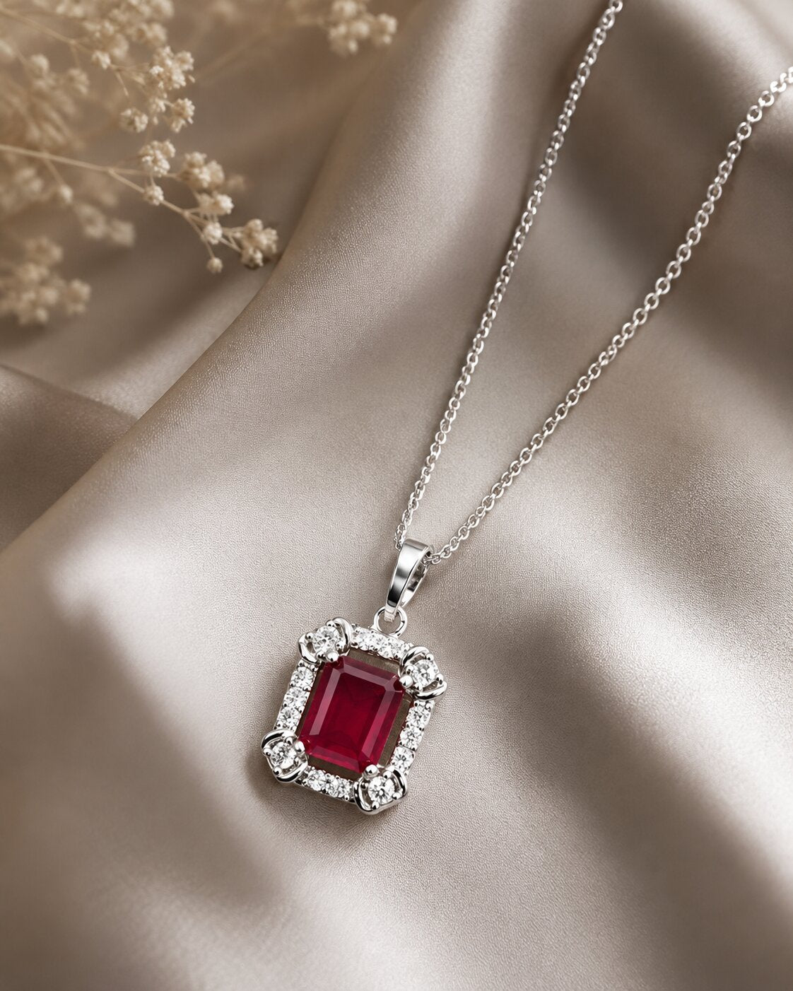 Ruby Éclat Crystal Locket