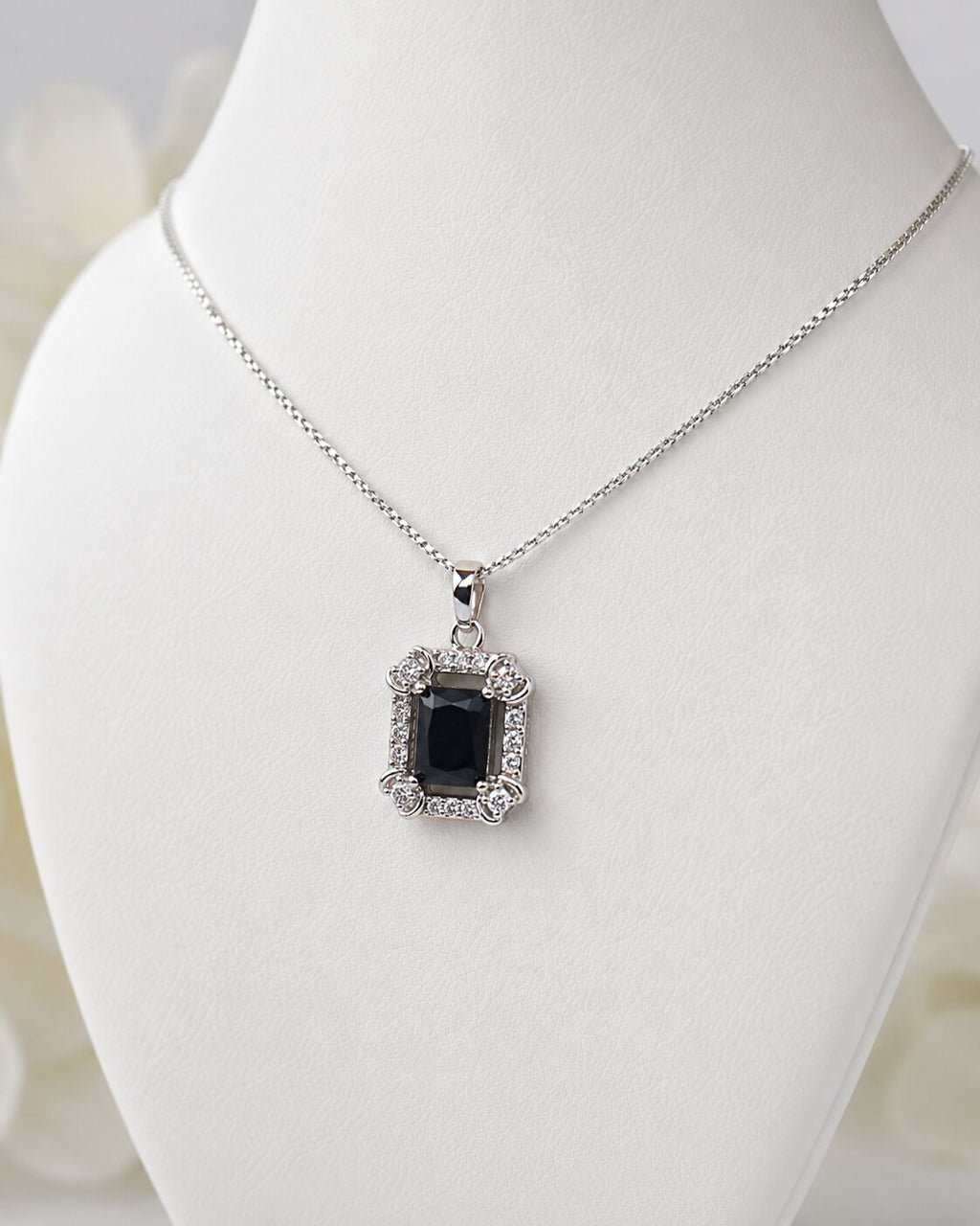 Midnight Noir Crystal Locket