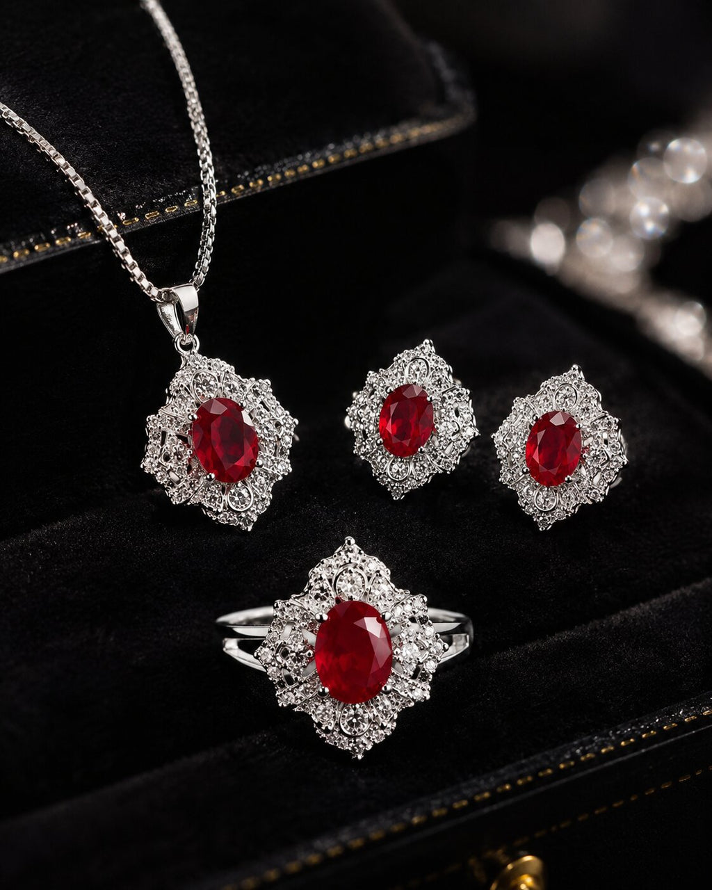 Crimson Royale Jewelry Set