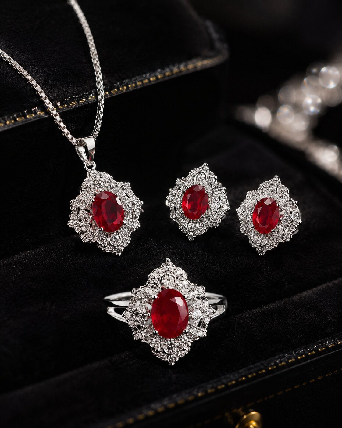 Crimson Royale Jewelry Set