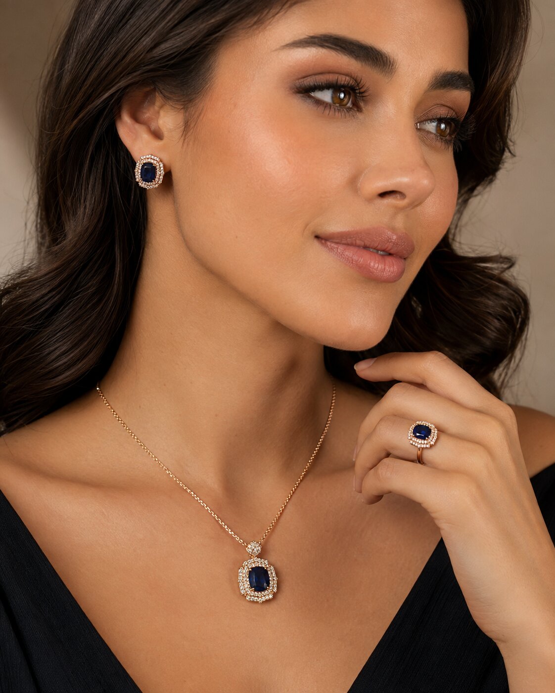Sapphire Royale Jewelry Set
