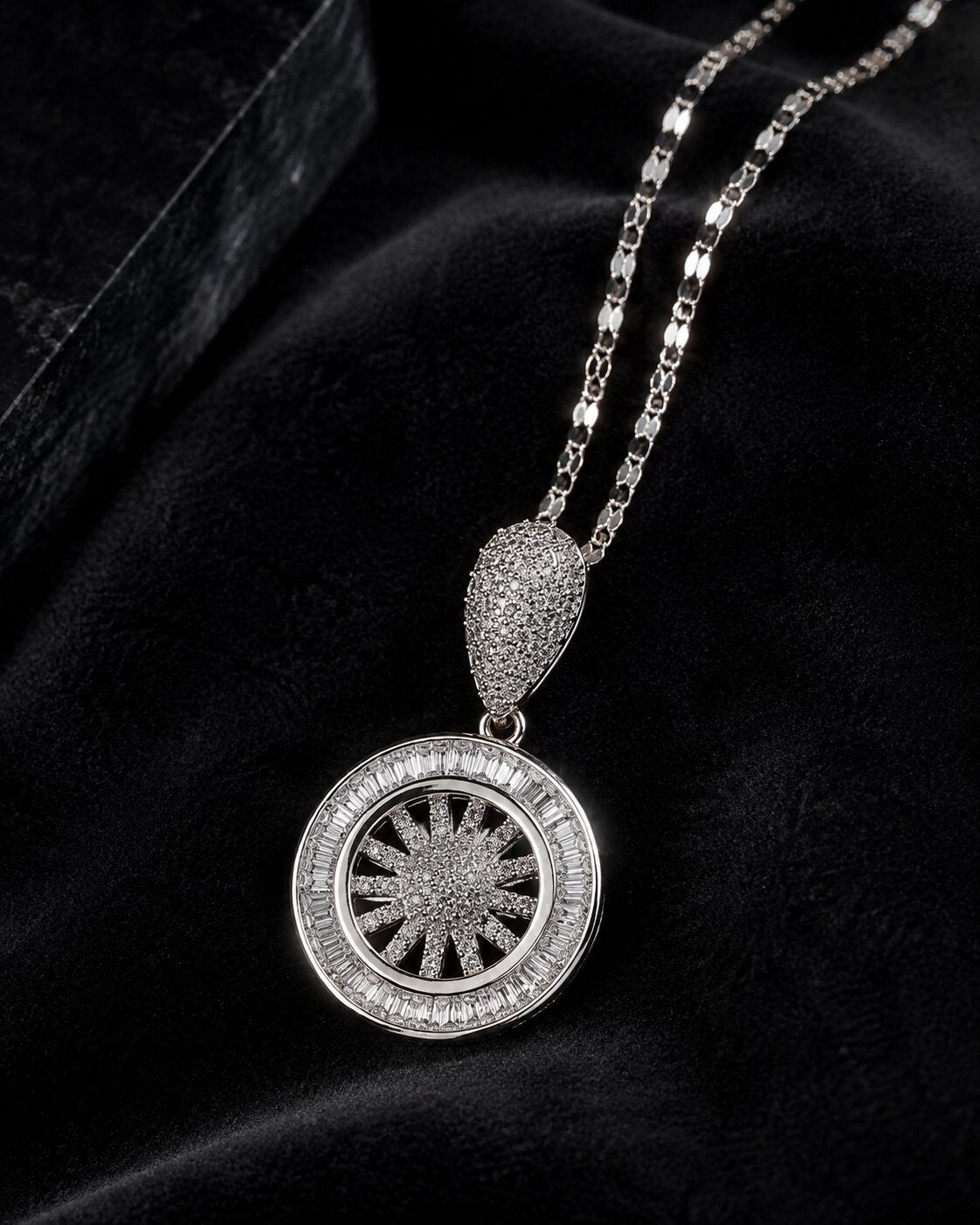 Luna Radiance Locket & Earrings Set