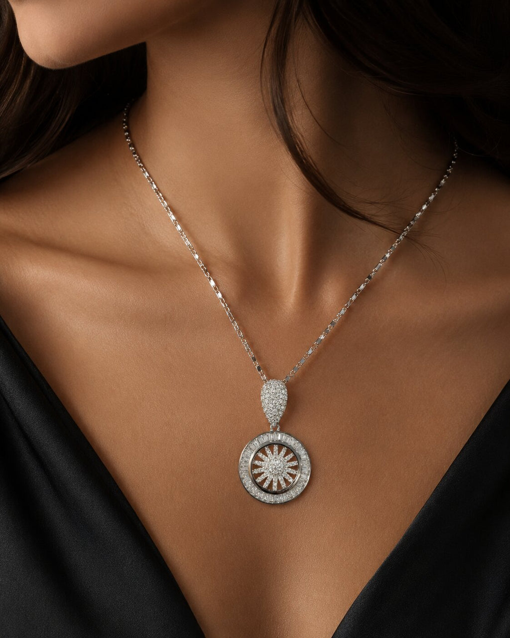 Luna Radiance Locket & Earrings Set