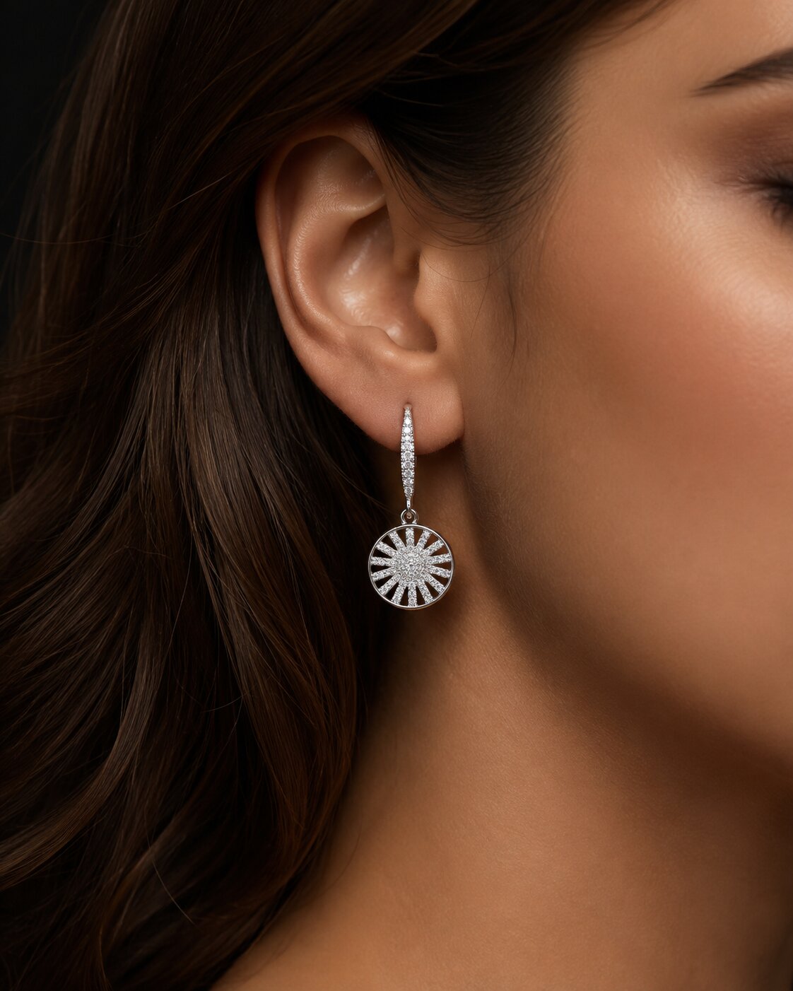 Luna Radiance Locket & Earrings Set