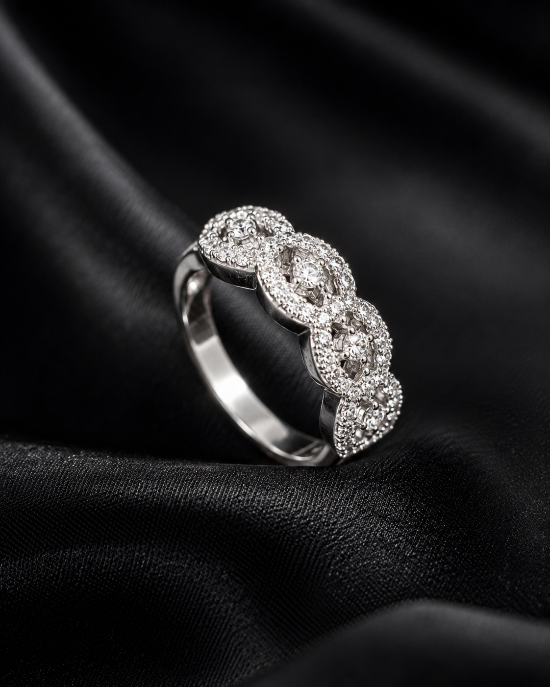 Celeste Halo Crystal Ring