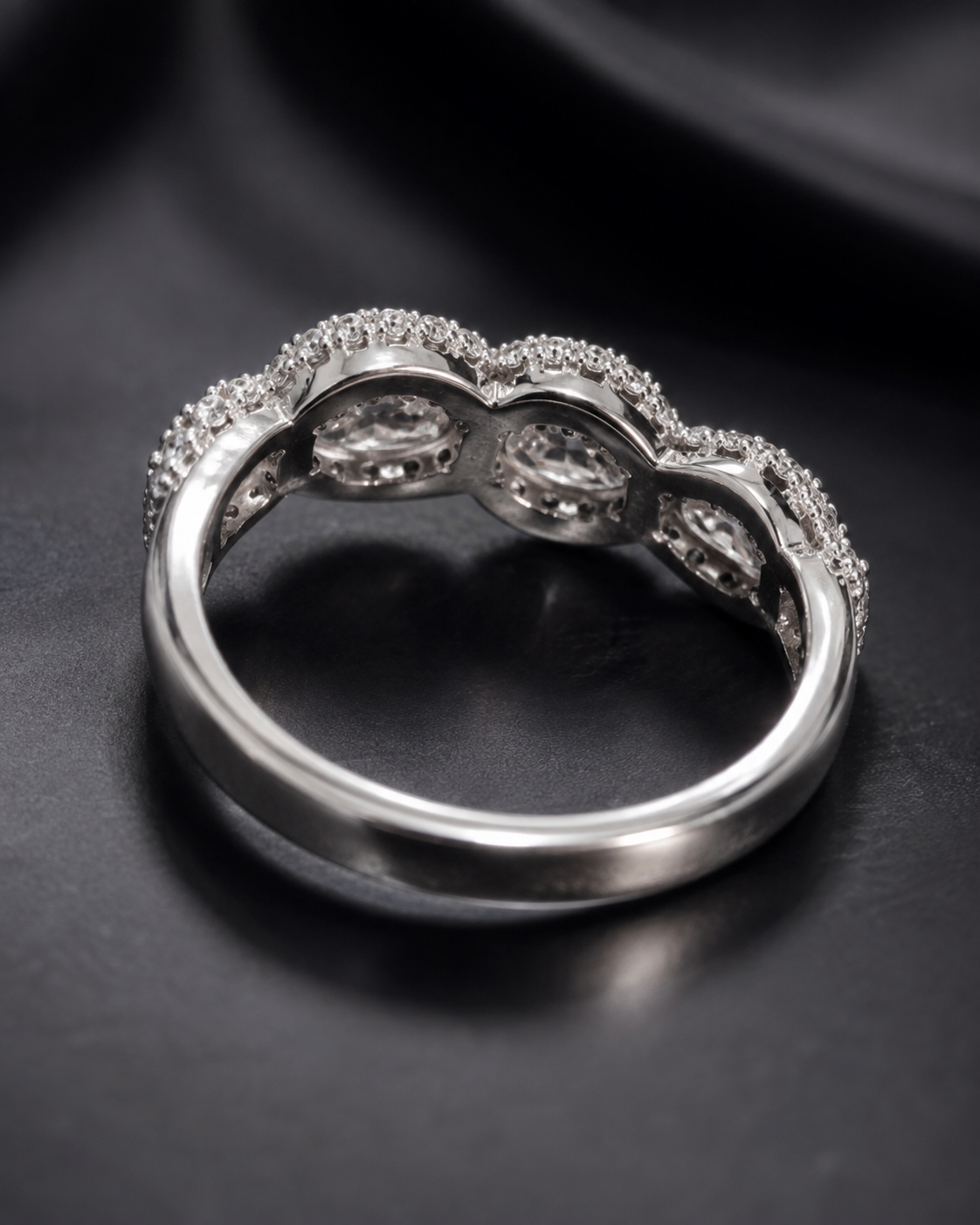 Celeste Halo Crystal Ring