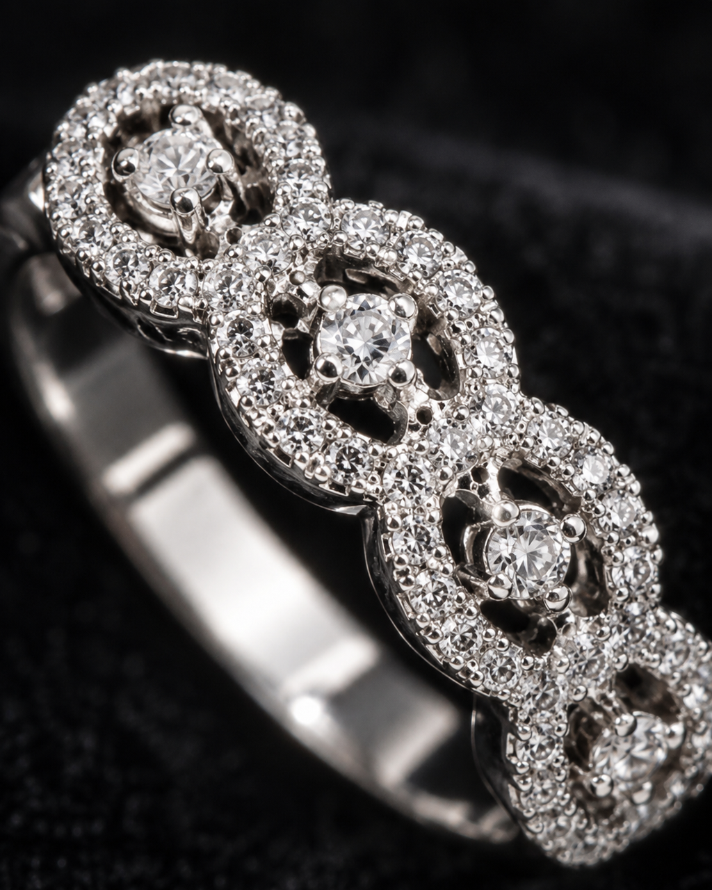 Celeste Halo Crystal Ring