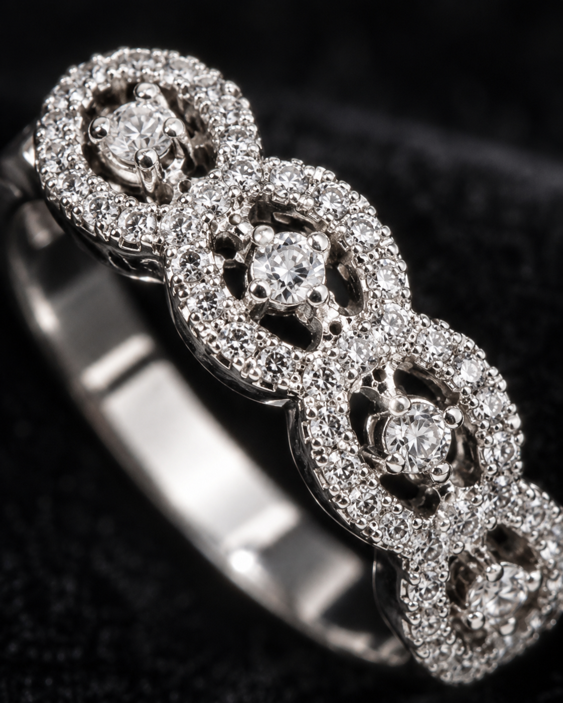 Celeste Halo Crystal Ring
