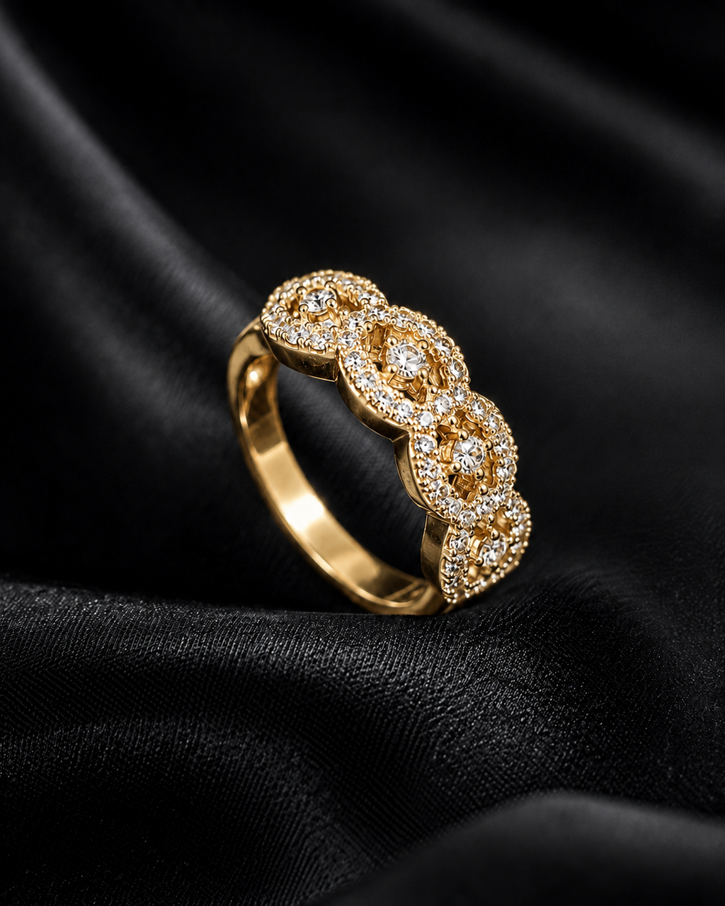 Aurelia Halo Crystal Ring