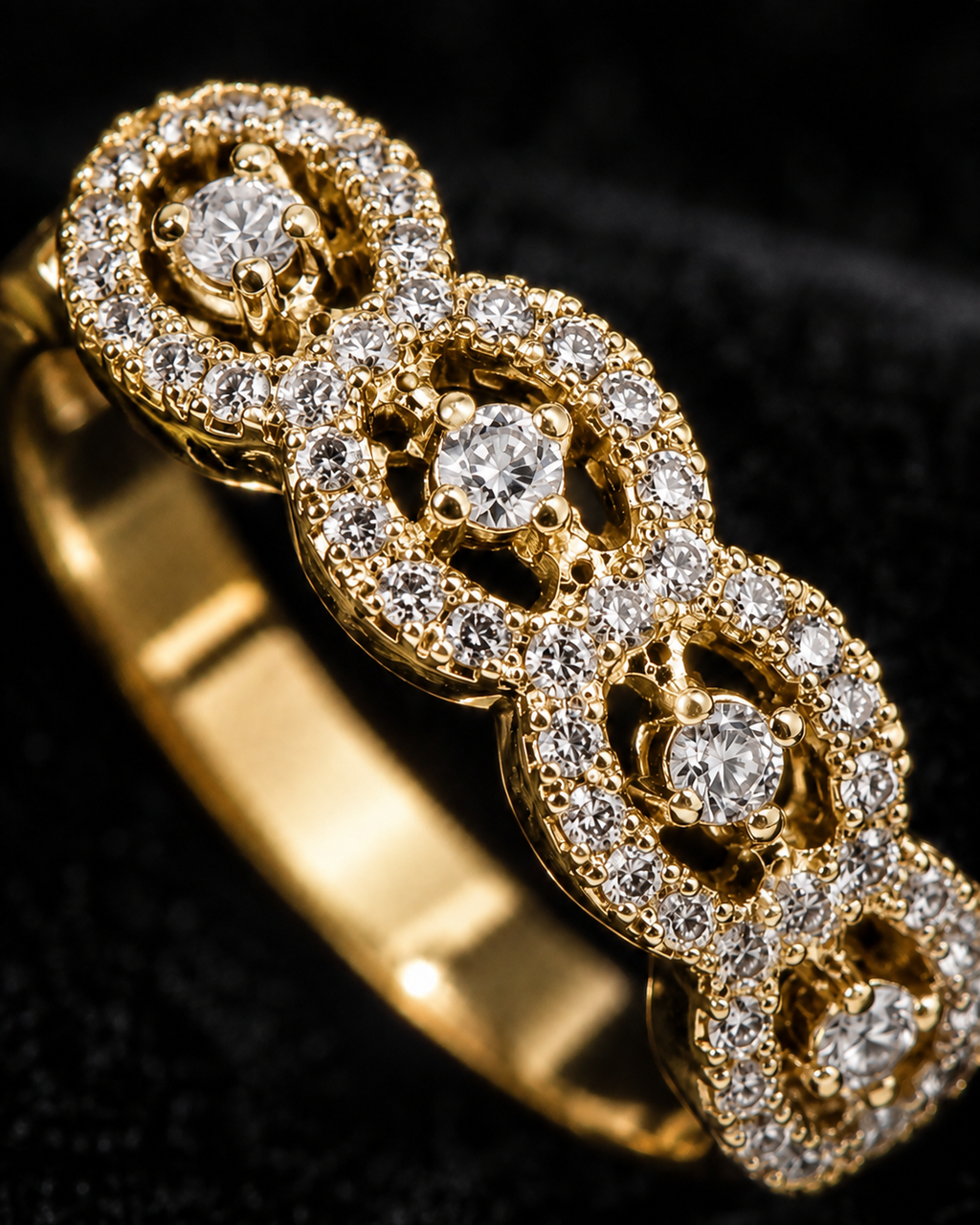 Aurelia Halo Crystal Ring
