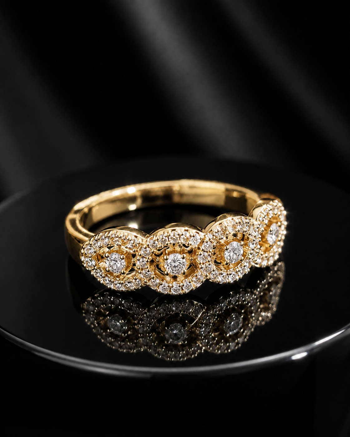 Aurelia Halo Crystal Ring