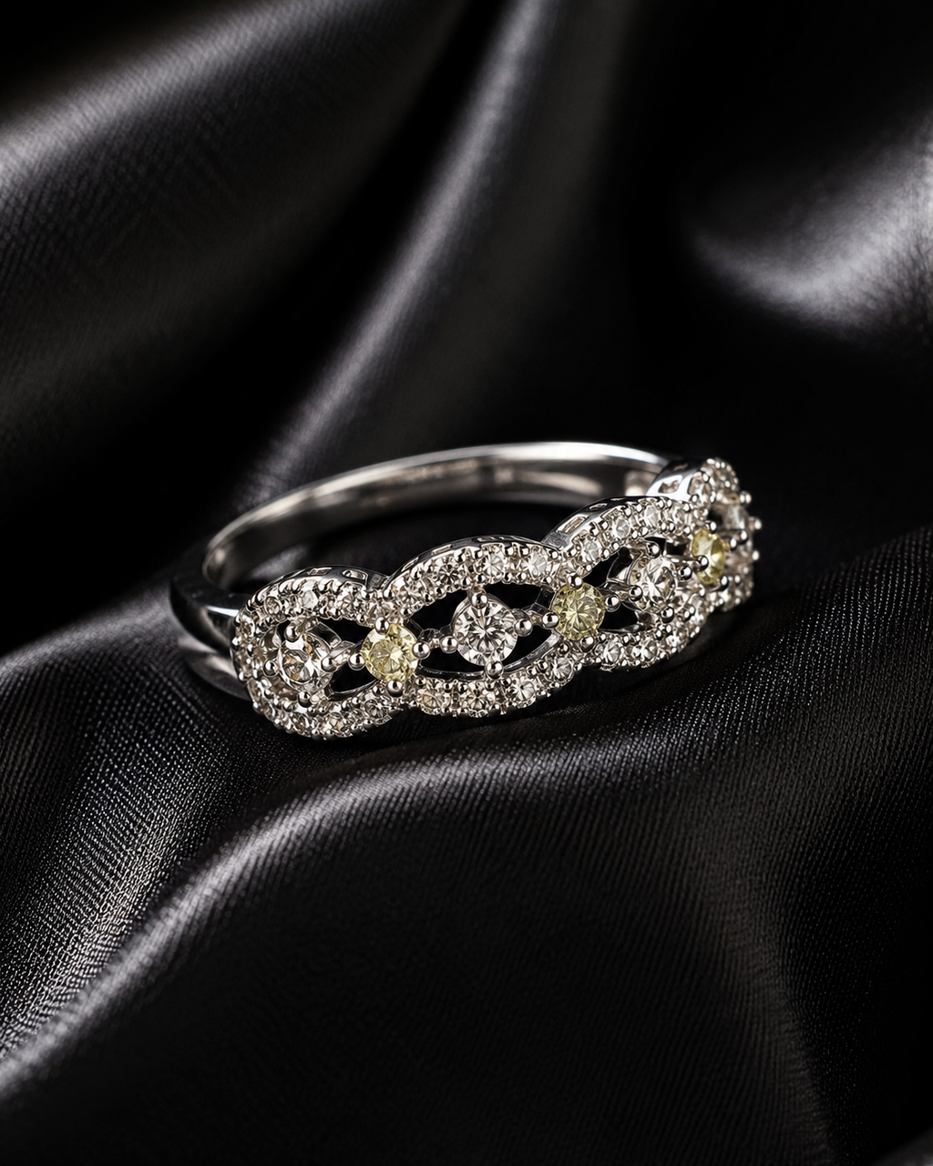 Liora Twist Crystal Ring