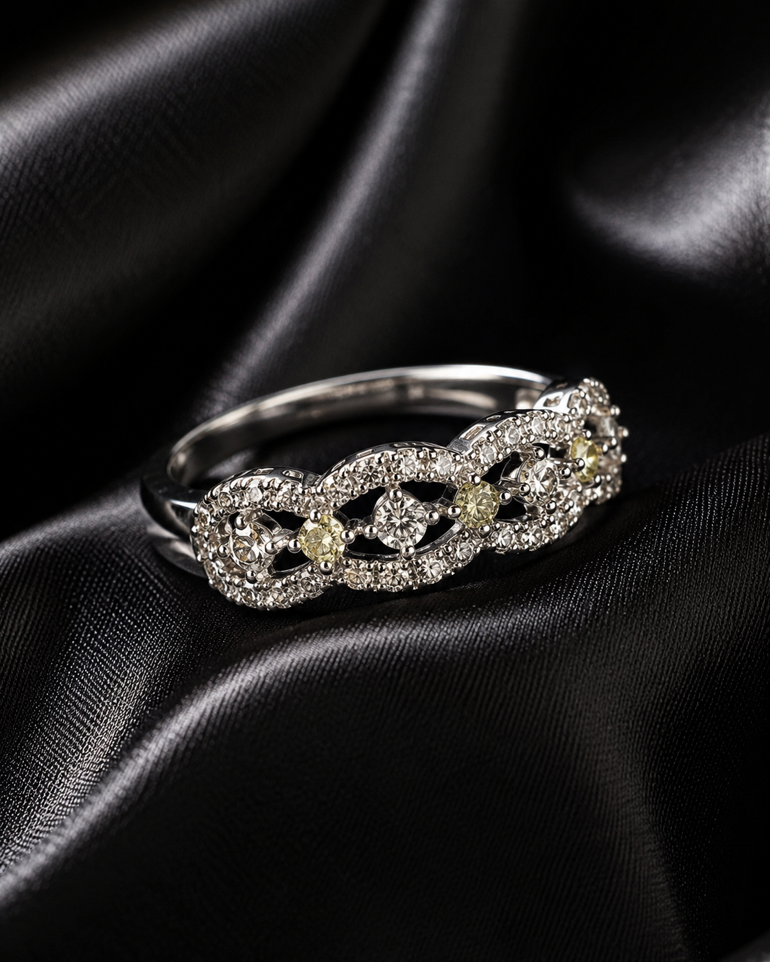 Liora Twist Crystal Ring