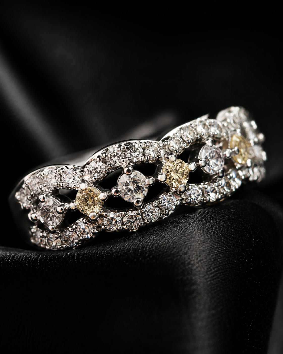Liora Twist Crystal Ring