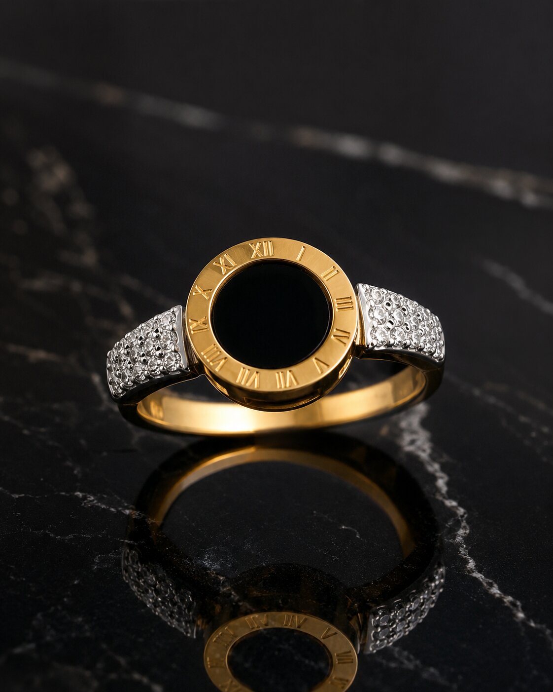 Roma Noir Statement Ring