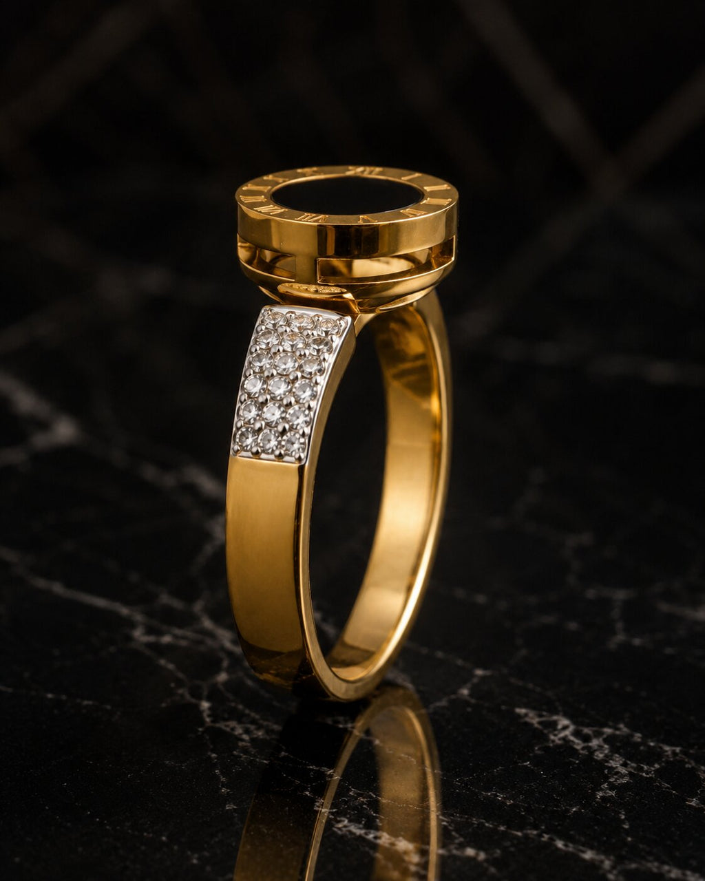 Roma Noir Statement Ring