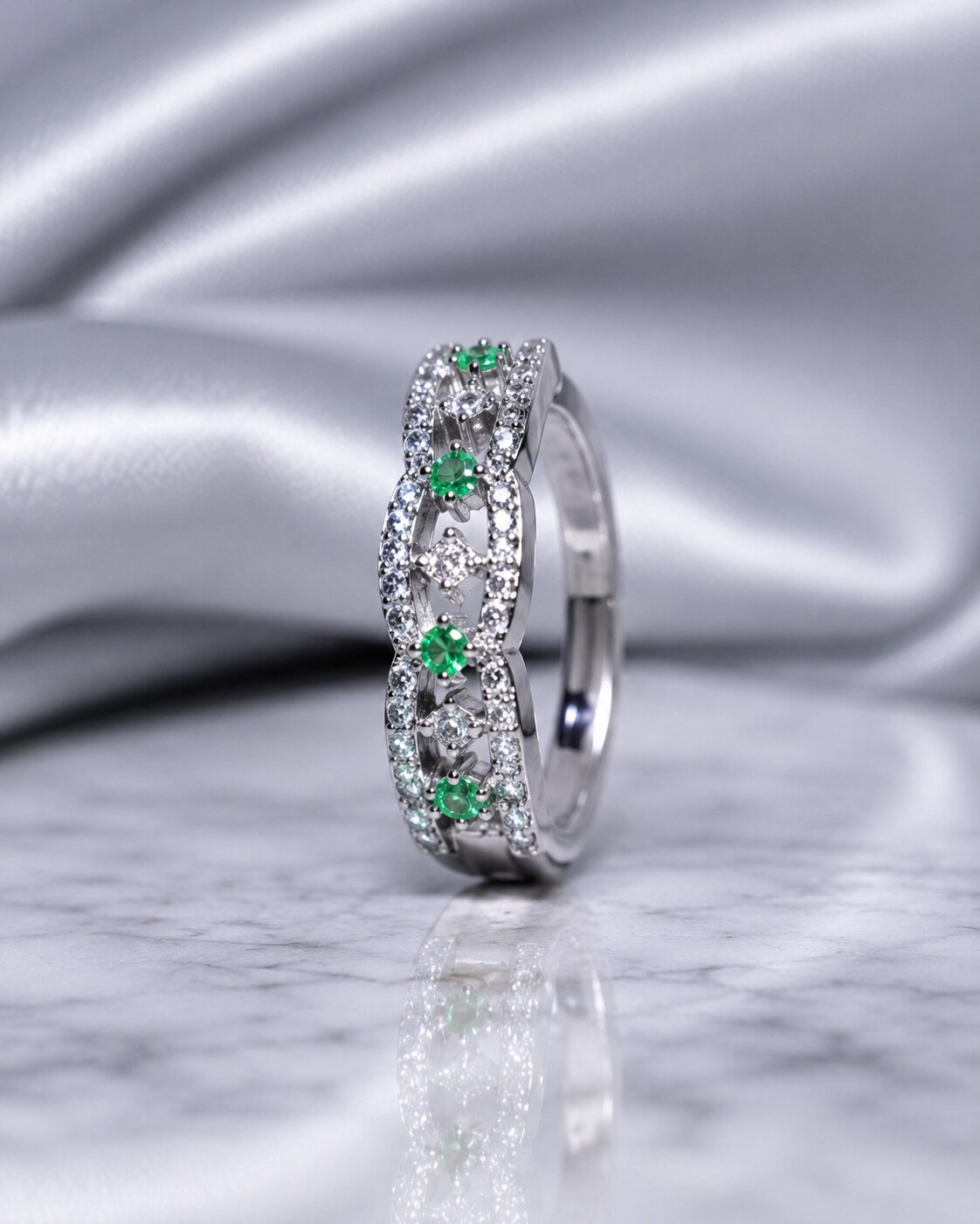 Emerald Lace Ring