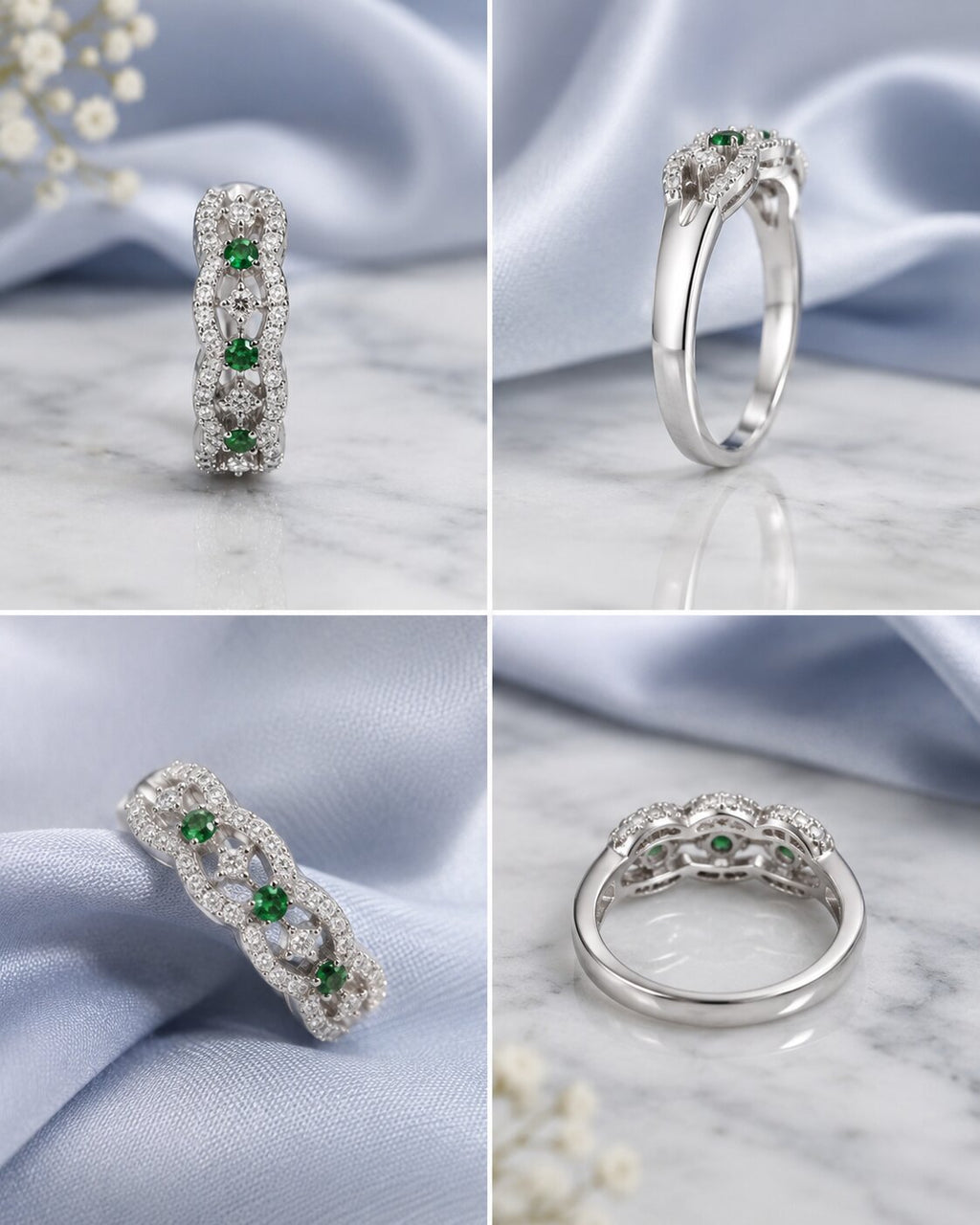 Emerald Lace Ring