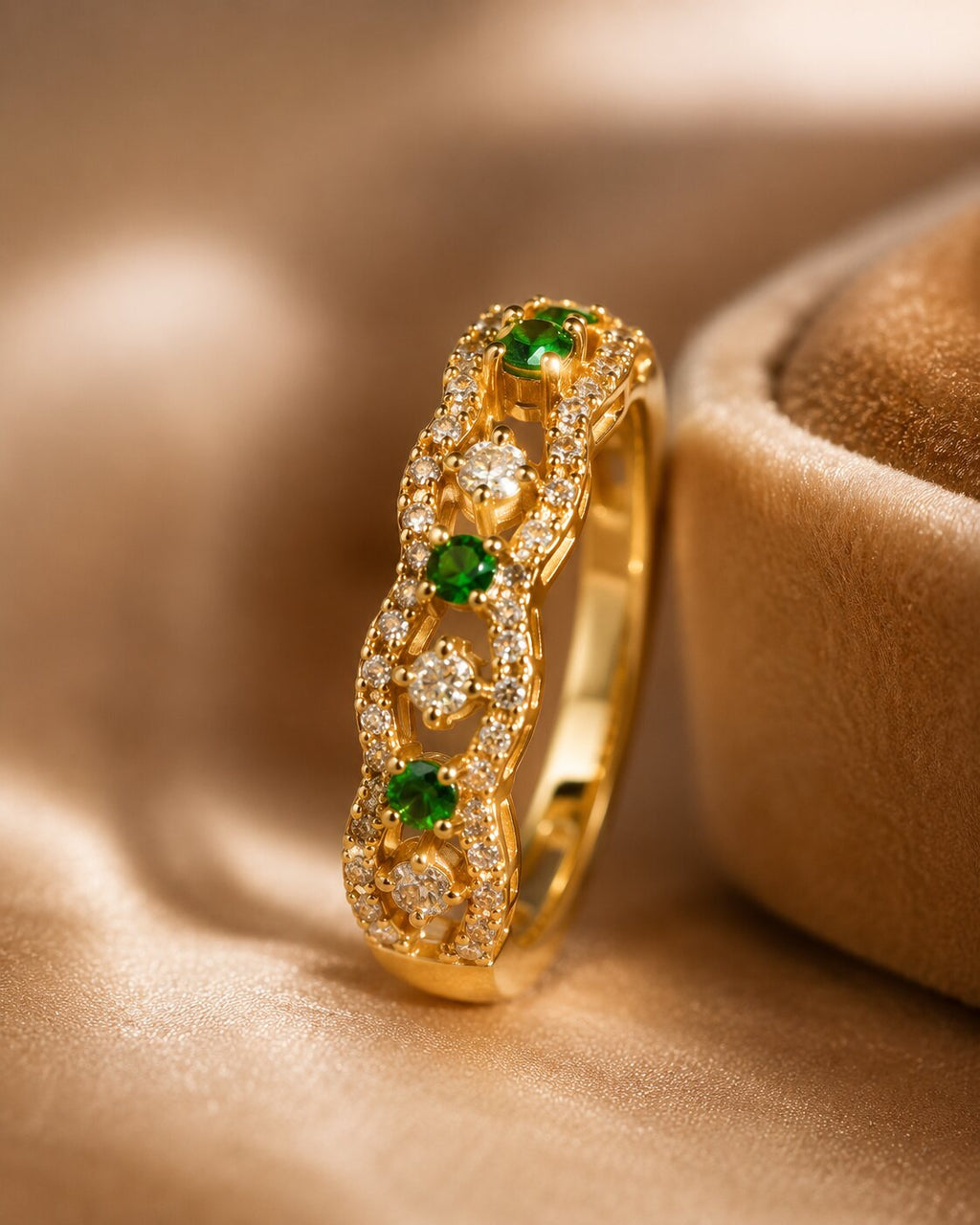 Emerald Lace Ring