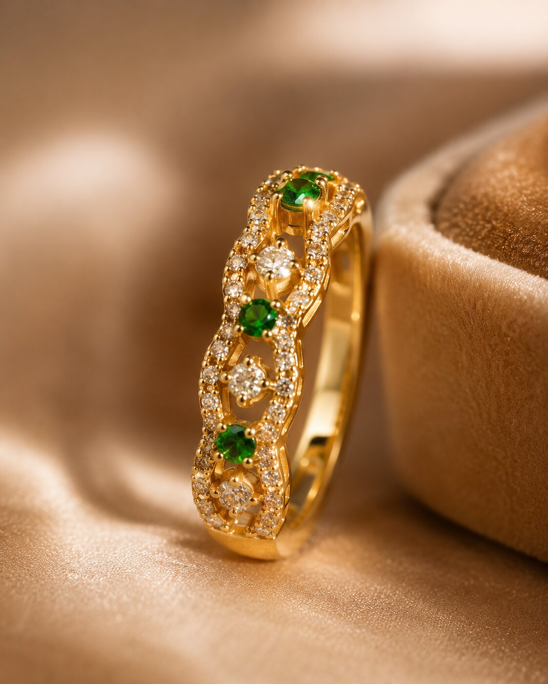 Emerald Lace Ring