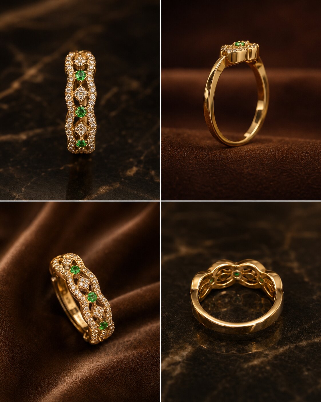 Emerald Lace Ring