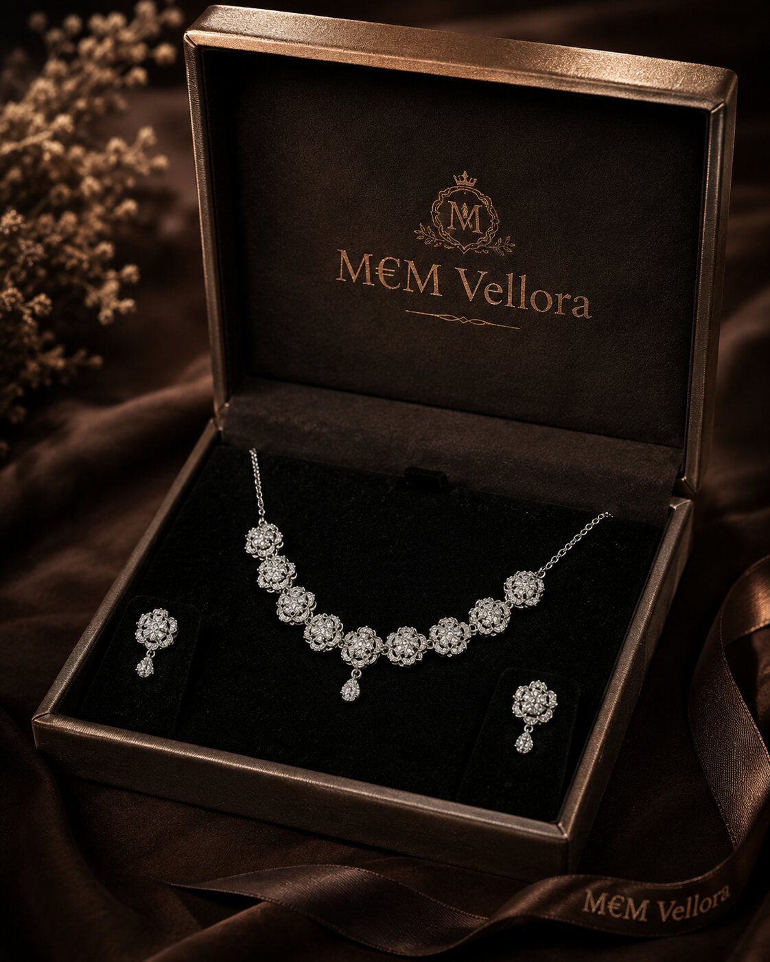 Celeste Bloom Necklace & Earring Set