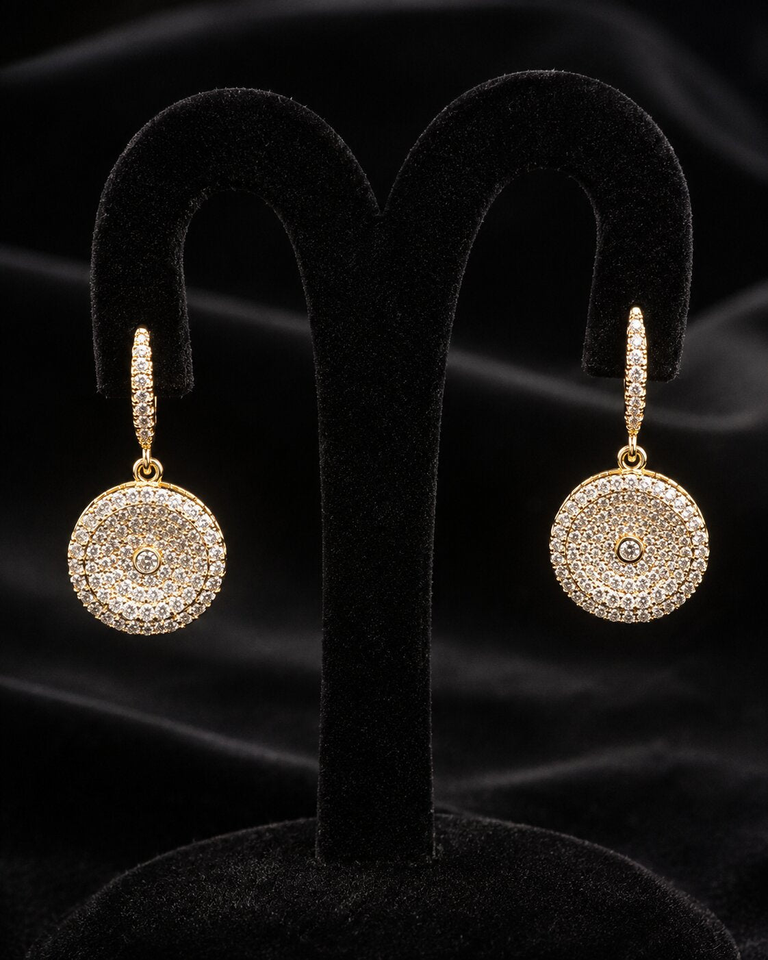 Luna Radiance Round Locket & Earrings Set