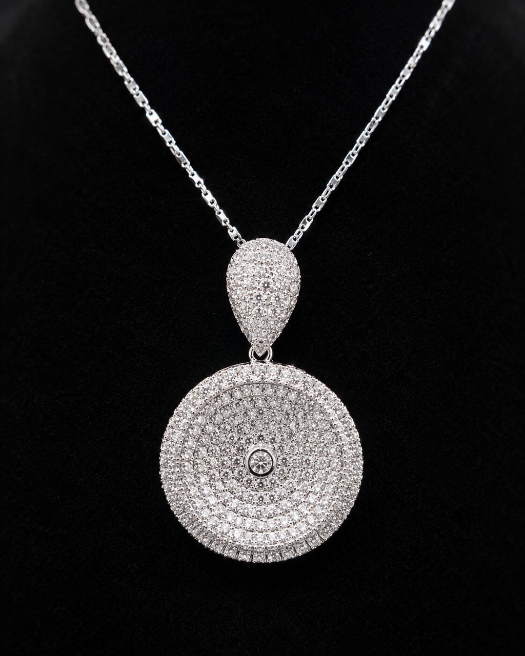 Luna Radiance Round Locket & Earrings Set