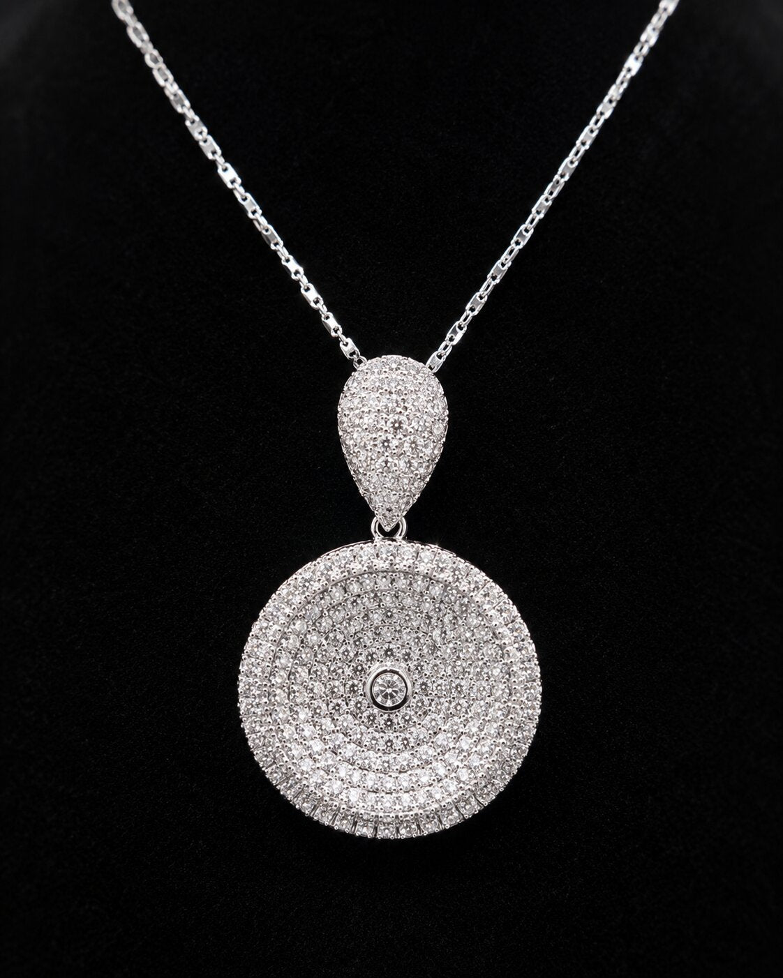 Luna Radiance Round Locket & Earrings Set