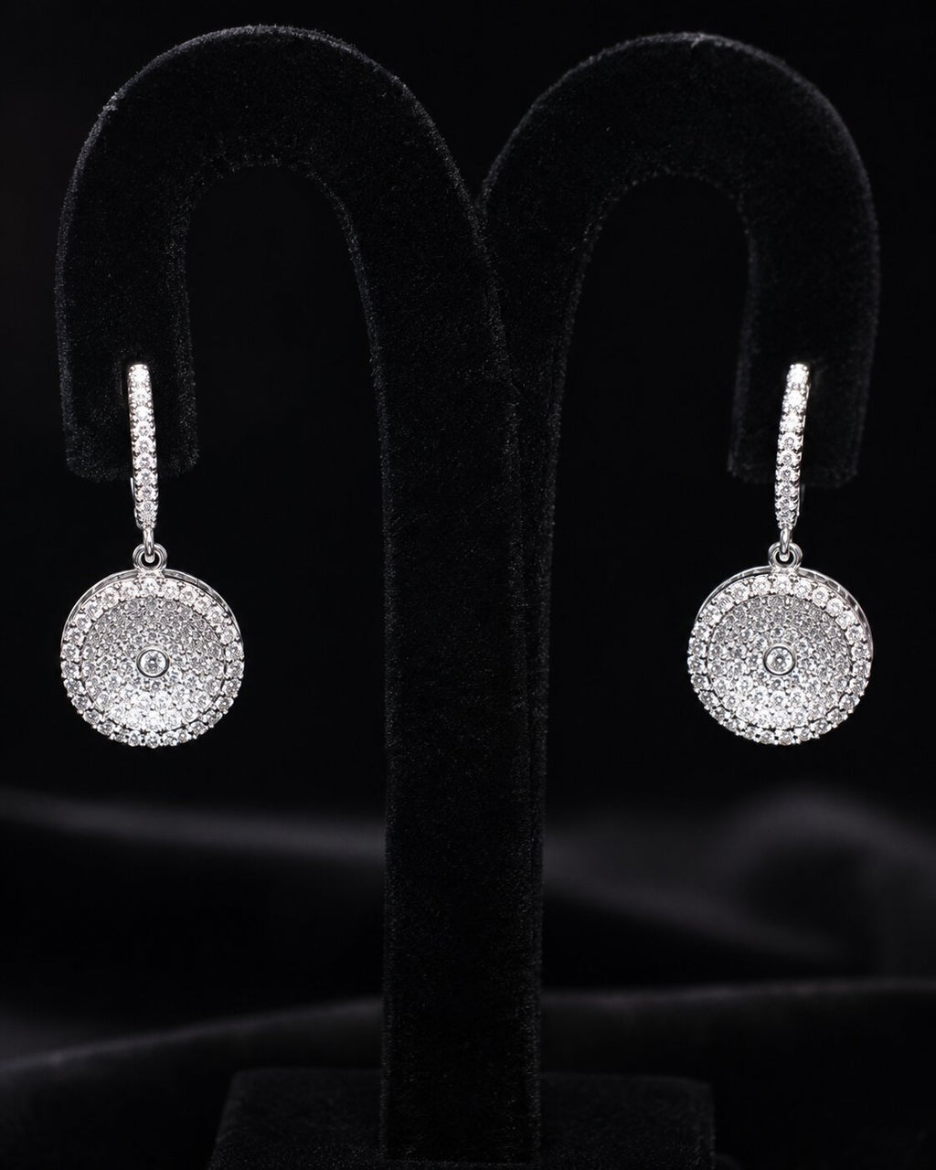 Luna Radiance Round Locket & Earrings Set